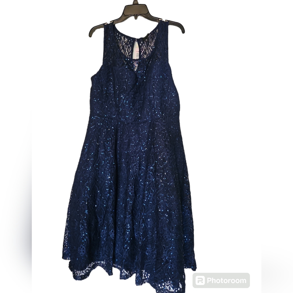 Navy blue dress torrid size 16
